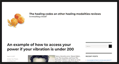 Desktop Screenshot of healingcodesblog.university1000.com